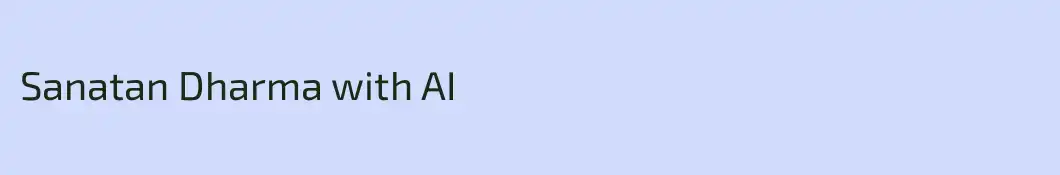 Sanatan Dharma with AI